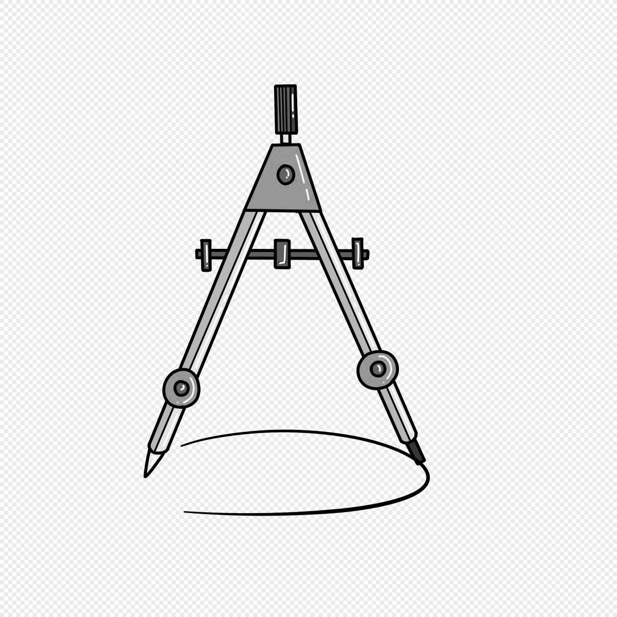 Циркуль раскраска. Циркуль раскраска для детей. Циркуль рисунок для детей. Рисунки циркулем.