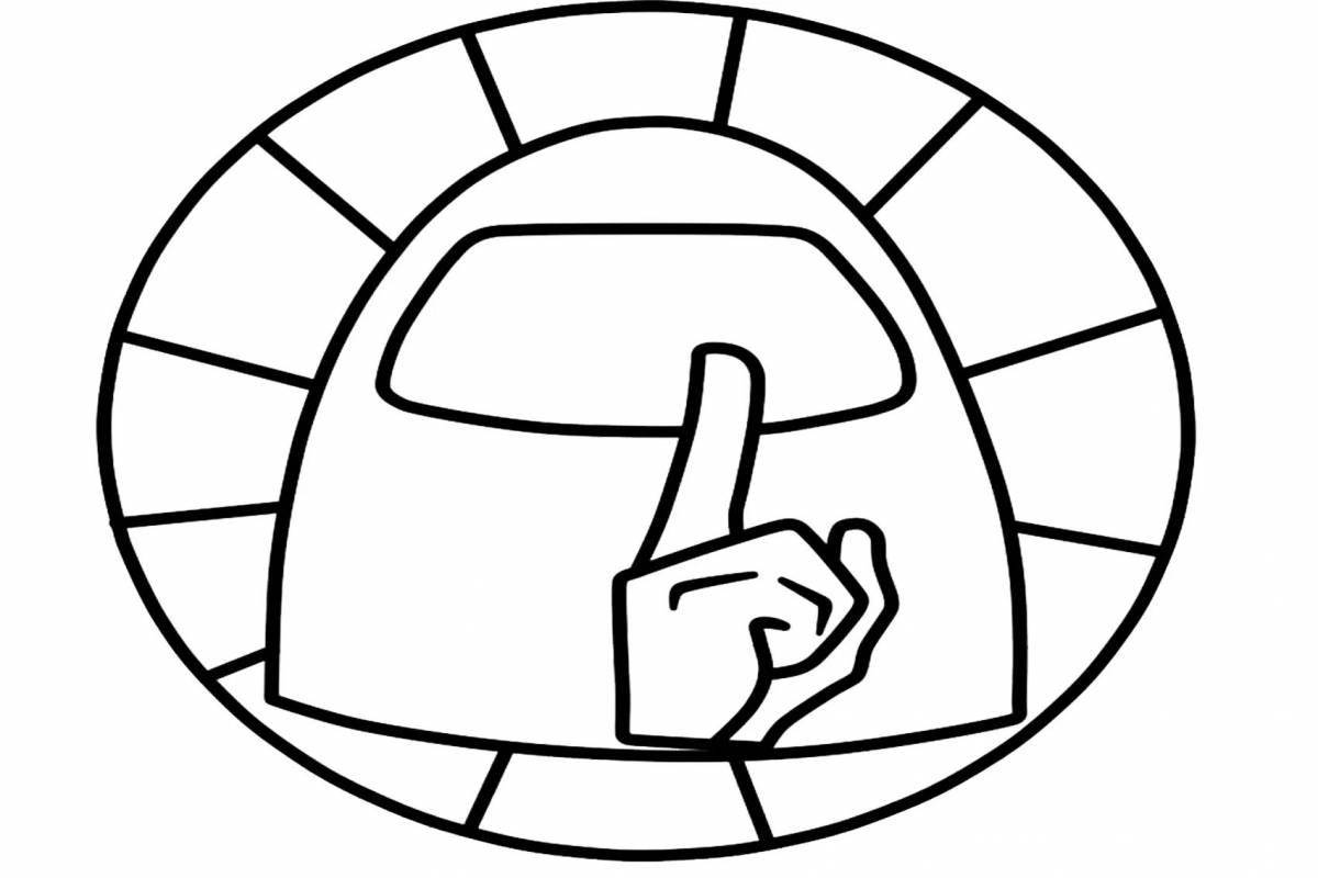 Coloring pages among us