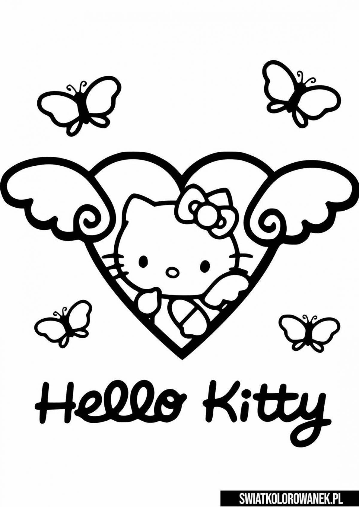 Очаровательный плакат hello kitty