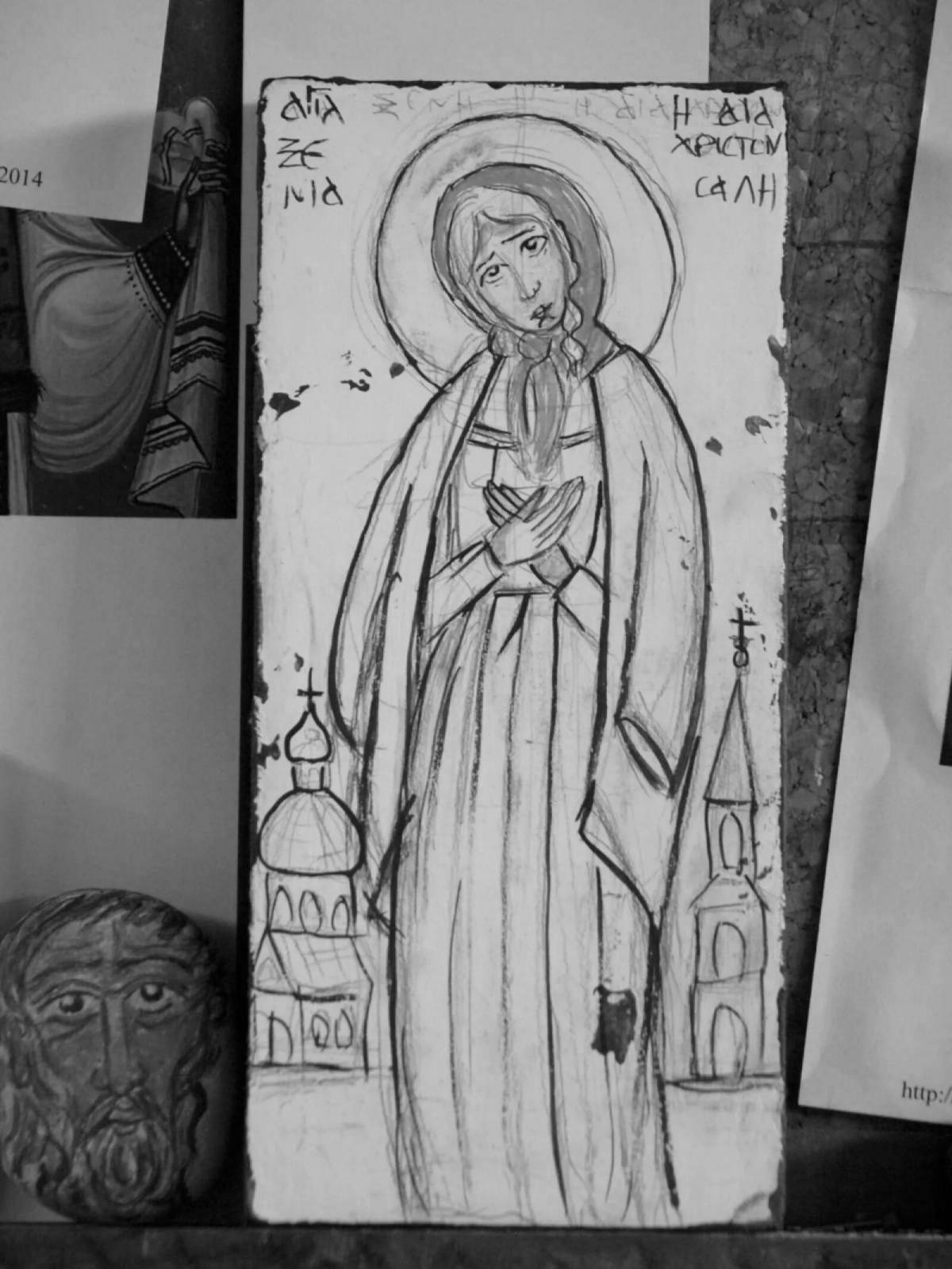 Great coloring book blessed xenia of petersburg