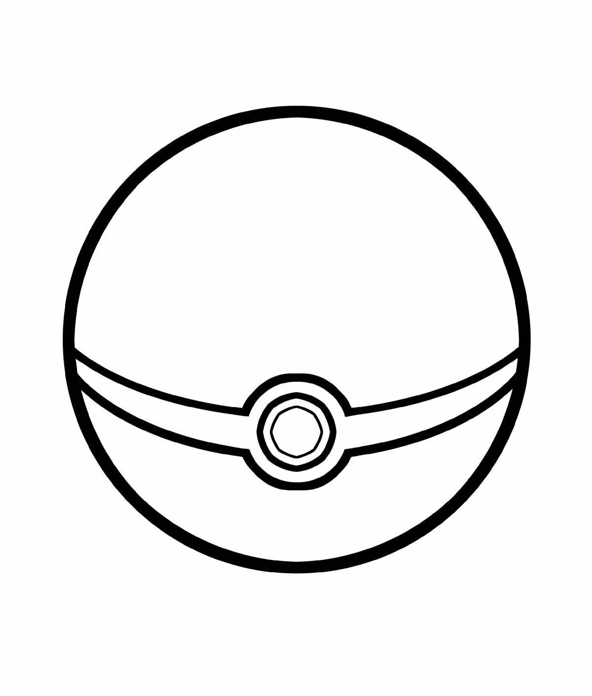 Exciting pikachu and pokeball coloring book