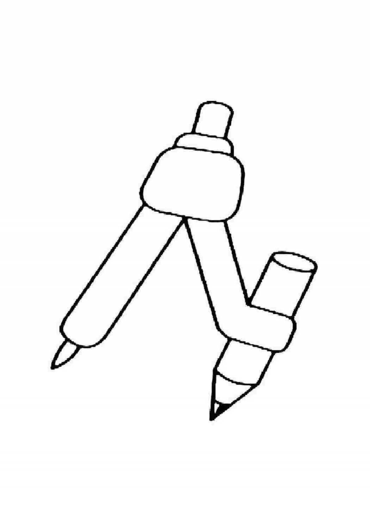 Children's compass coloring book