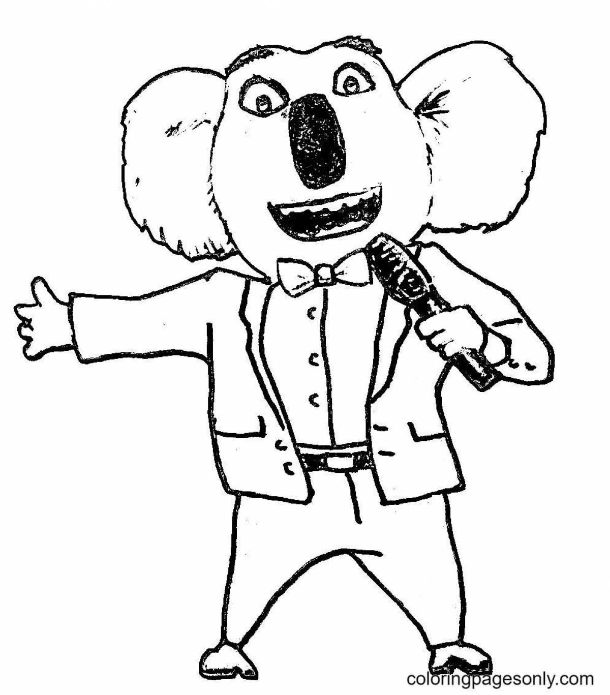 Coloring page wild singer for kids