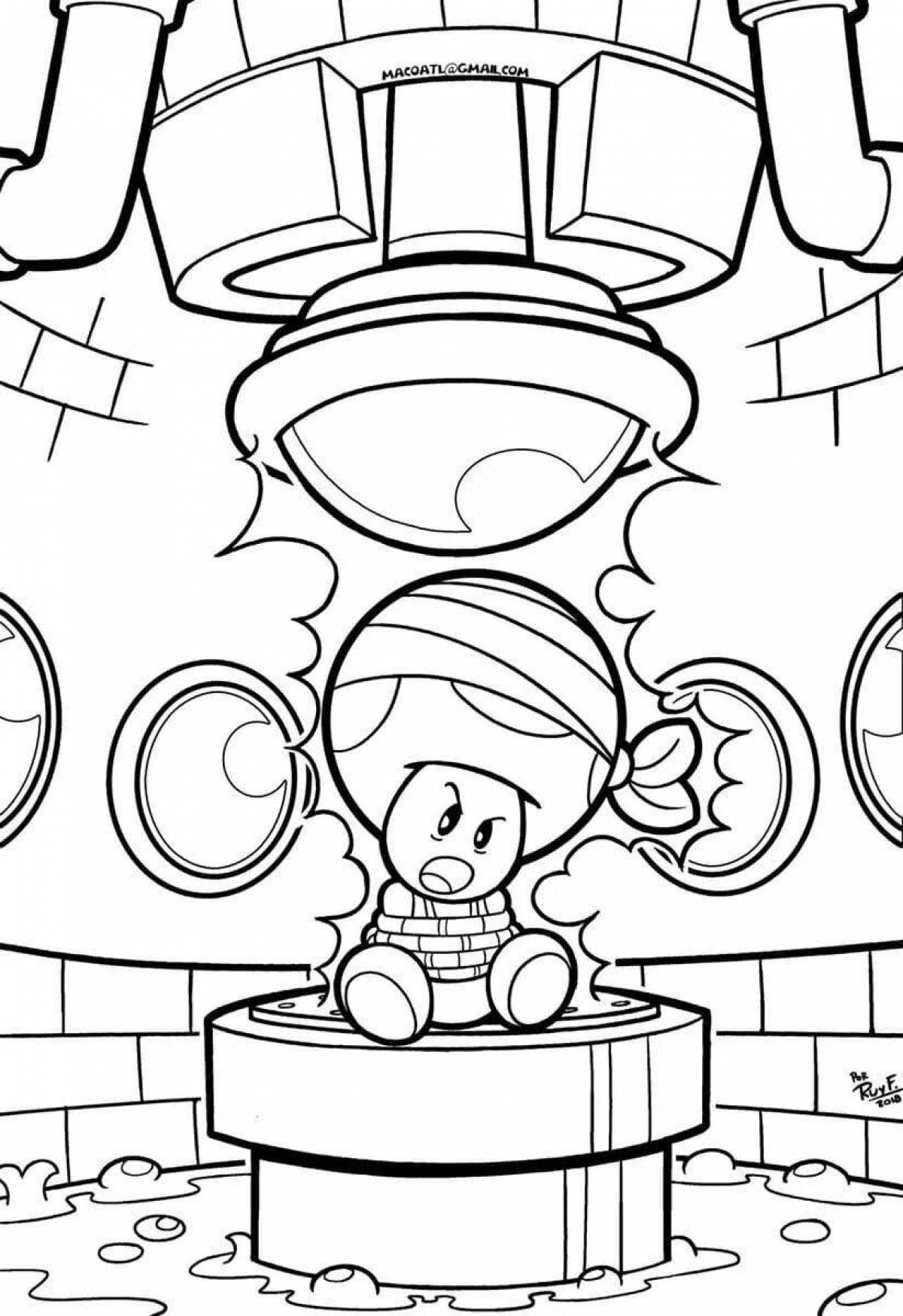 Exciting mario coloring by numbers