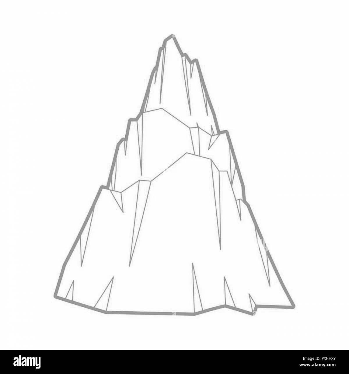 Amazing iceberg coloring book for kids