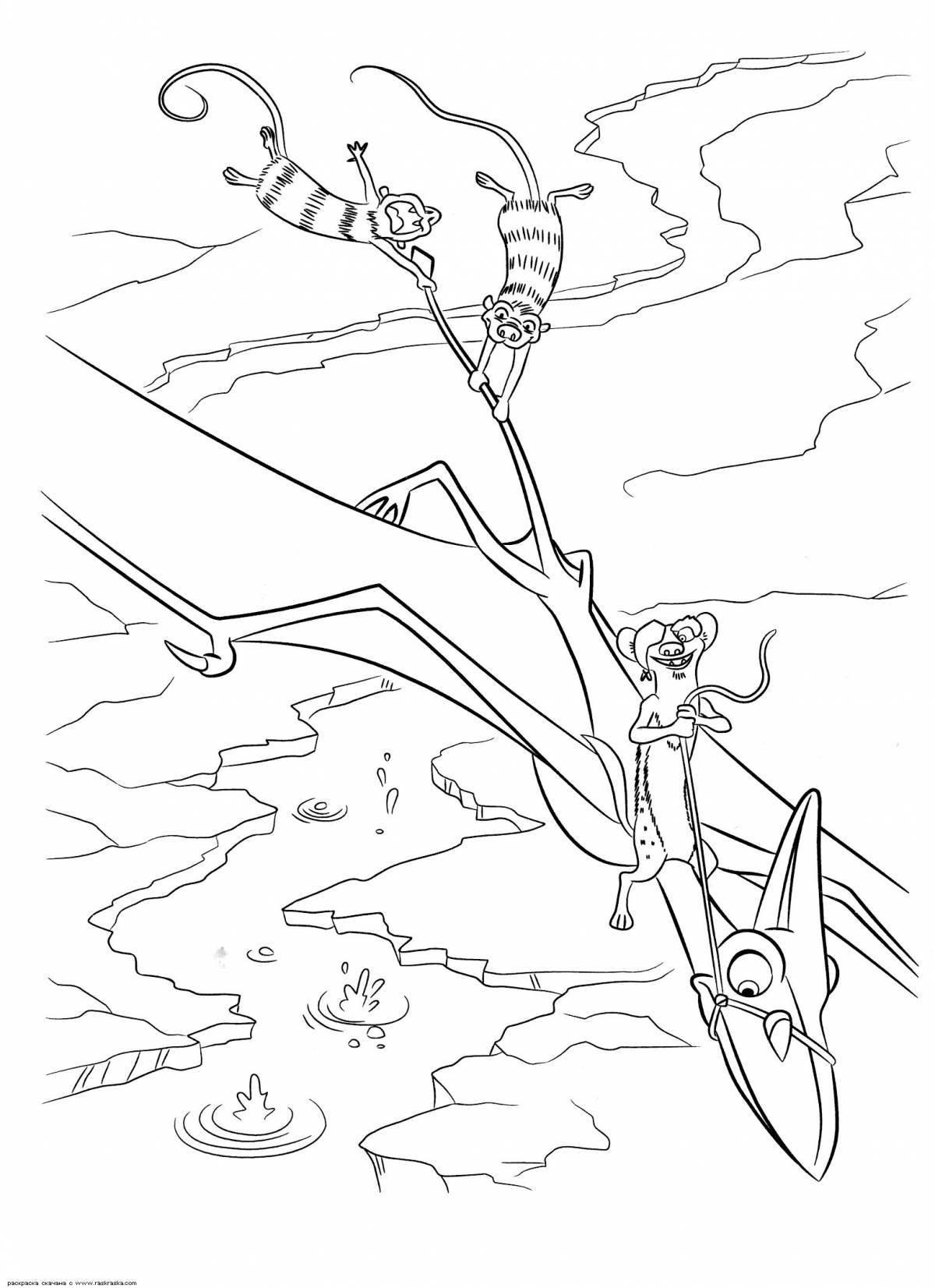Bright Ice Age Coloring Page