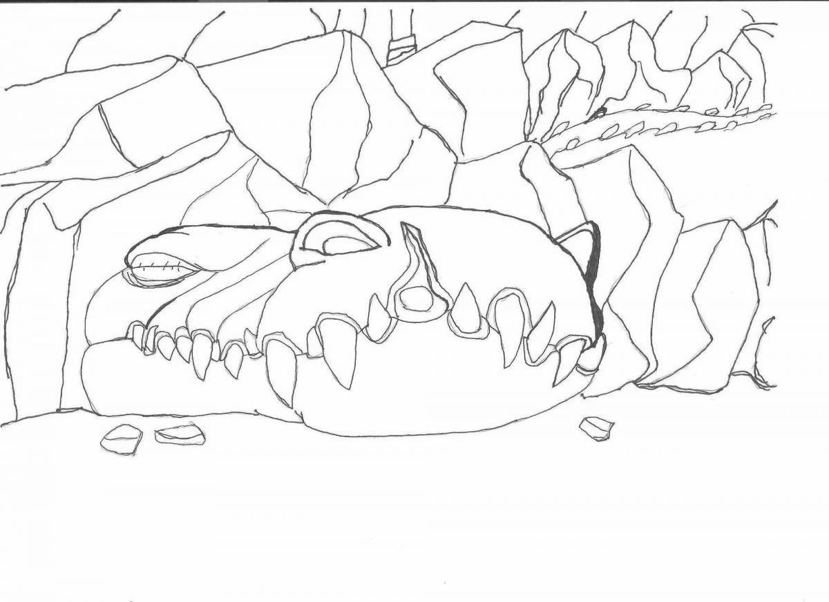 Glorious Ice Age tank coloring page