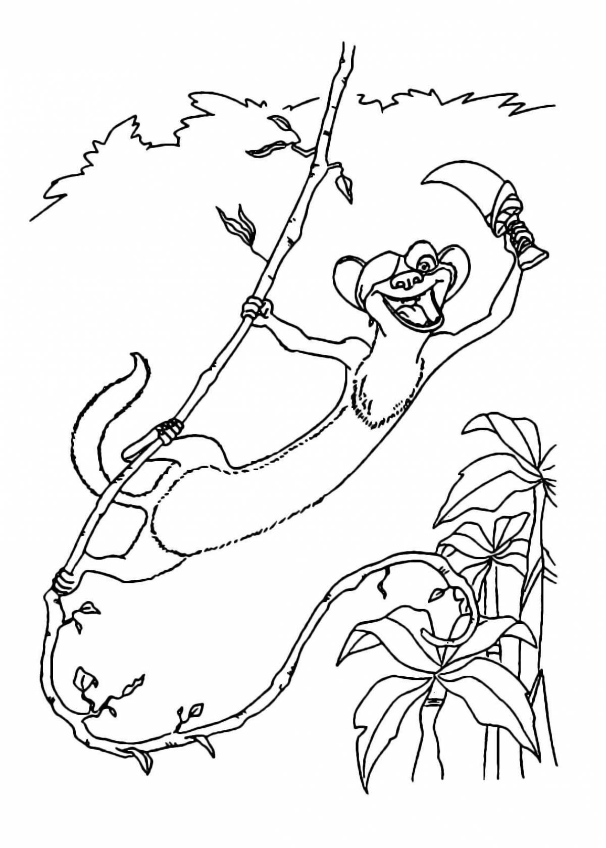 Fancy Tank Ice Age coloring page