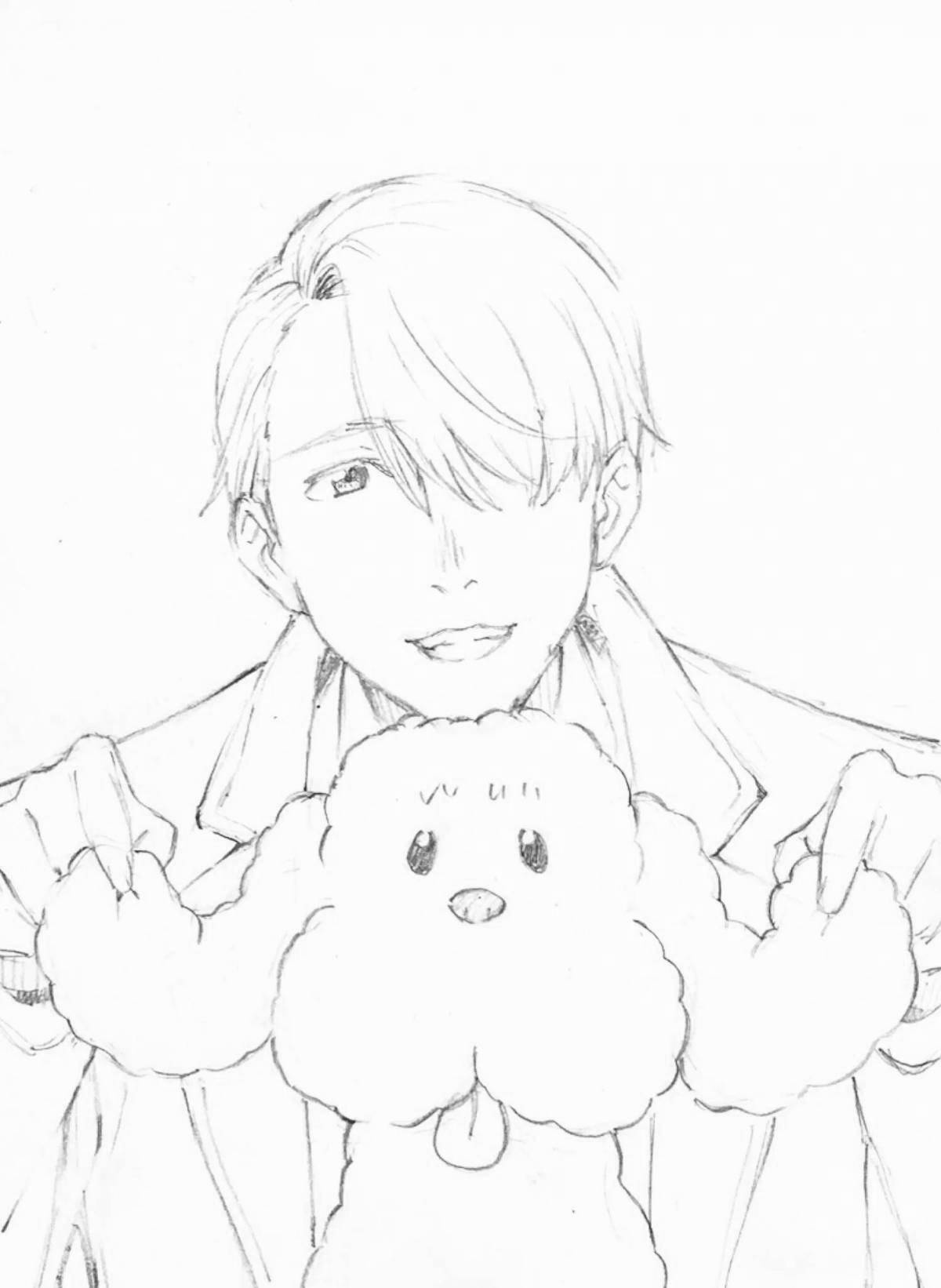 Photo Brilliant yuri on ice coloring book