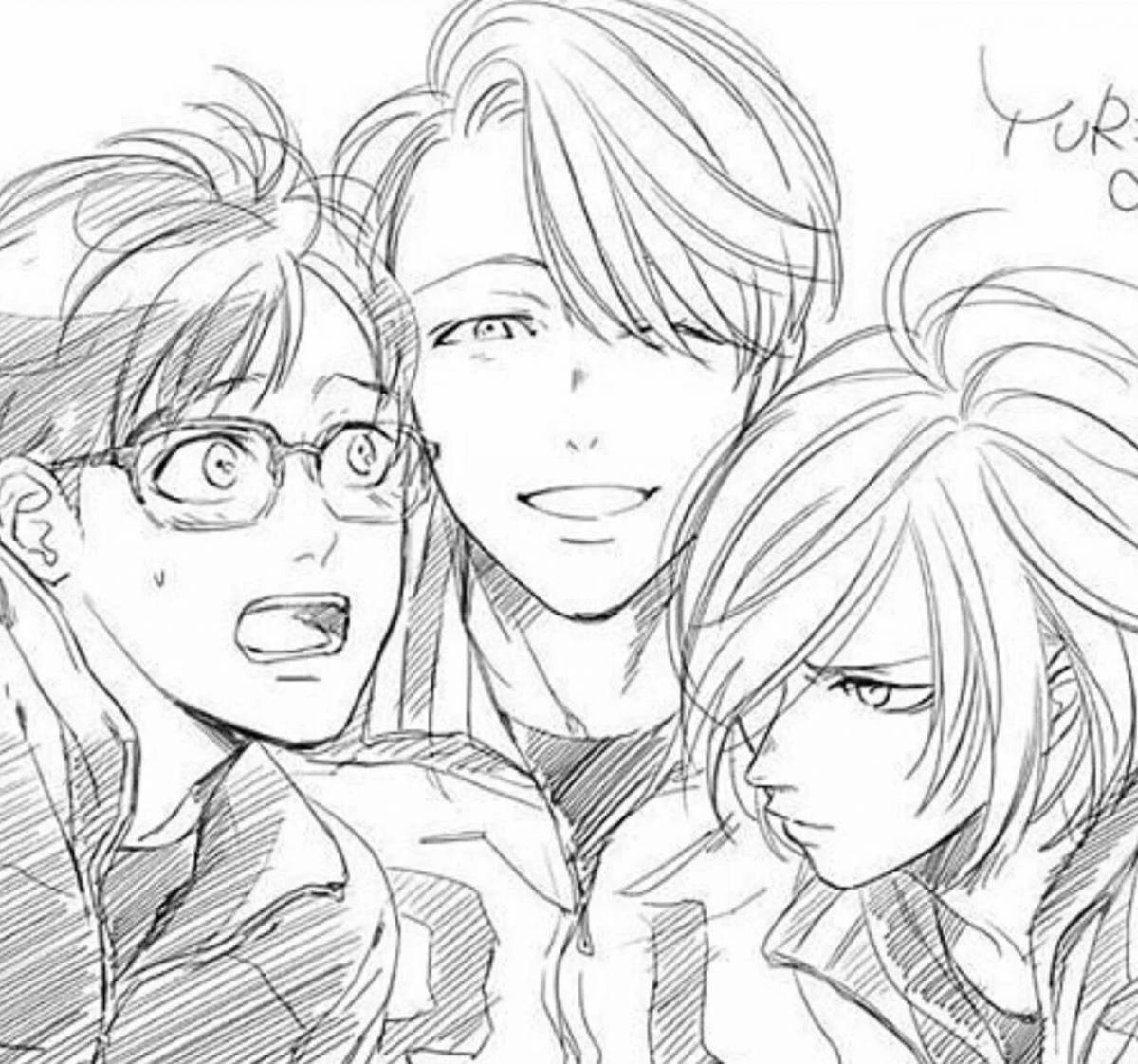Exquisite yuri on ice coloring book