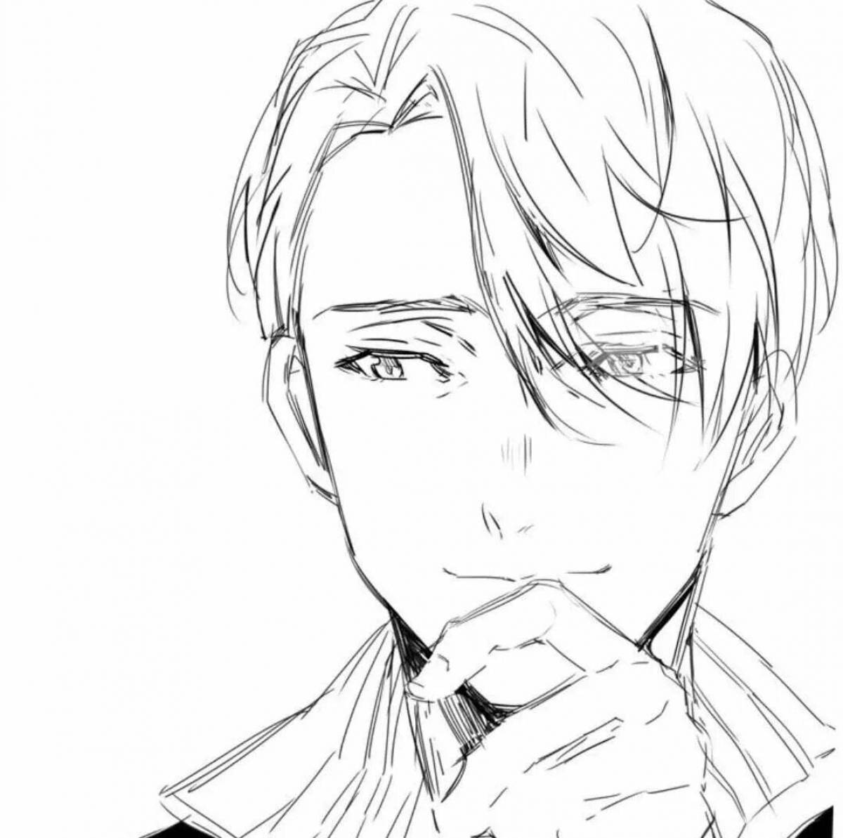 Photo Animated yuri on ice coloring book