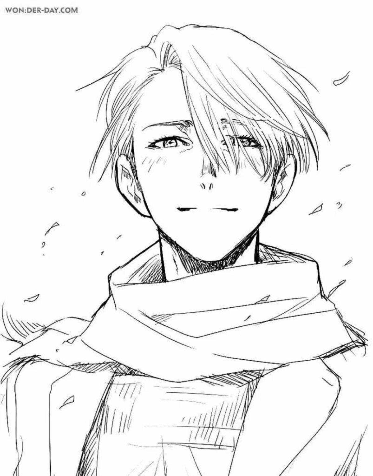 Photo Exciting coloring yuri on ice