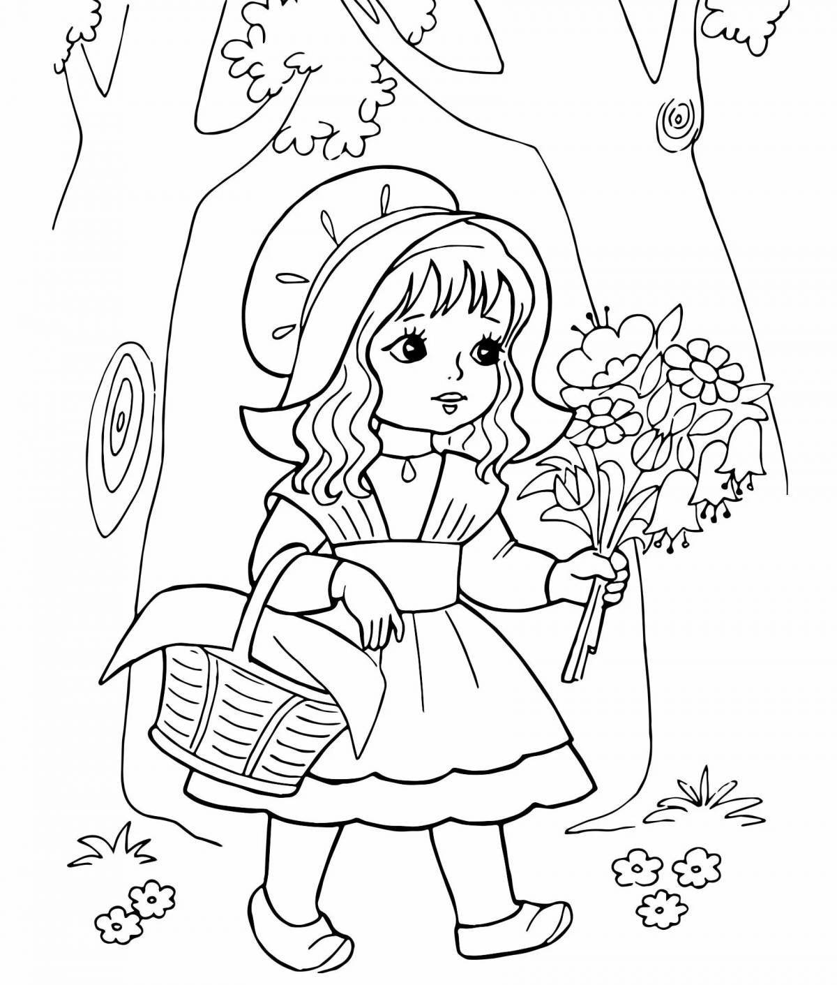 Magic Little Red Riding Hood coloring book