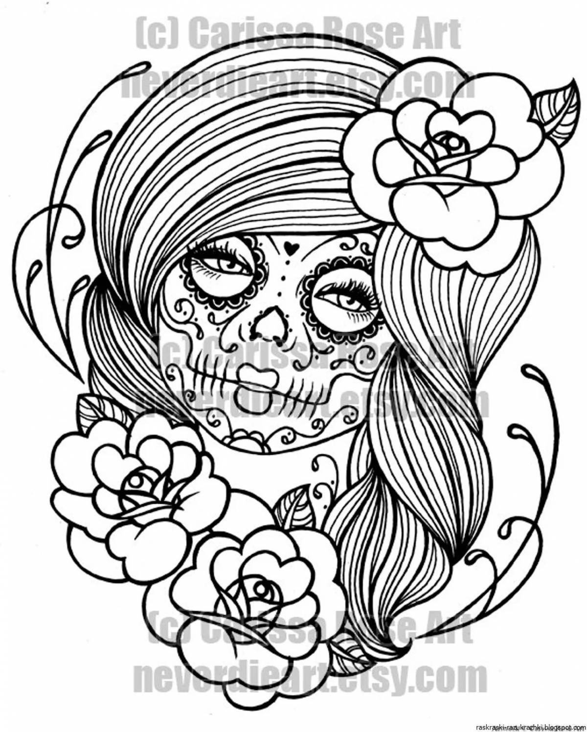 Disgusting coloring pages for girls