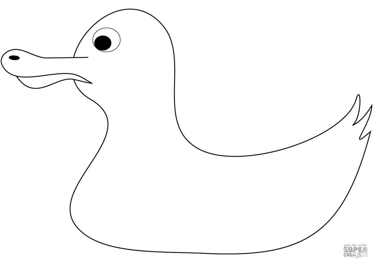 Pattern alluring Dymkovo duck