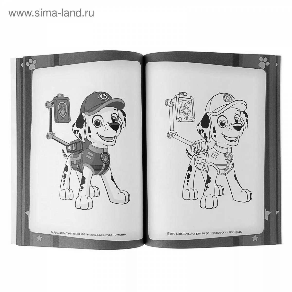 Paw Patrol bright coloring page