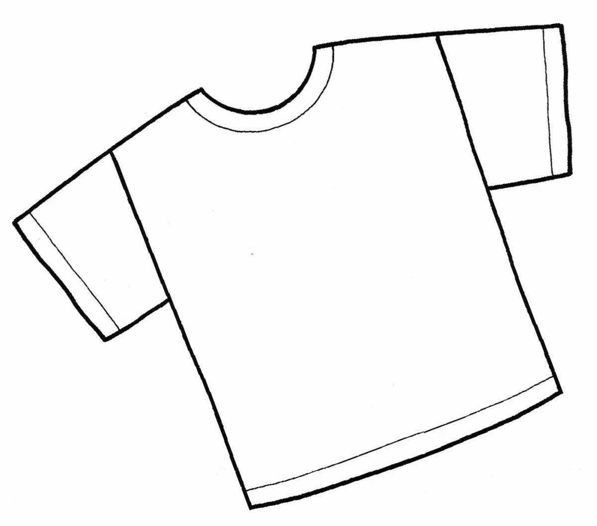 Colourful coloring t-shirt for a boy