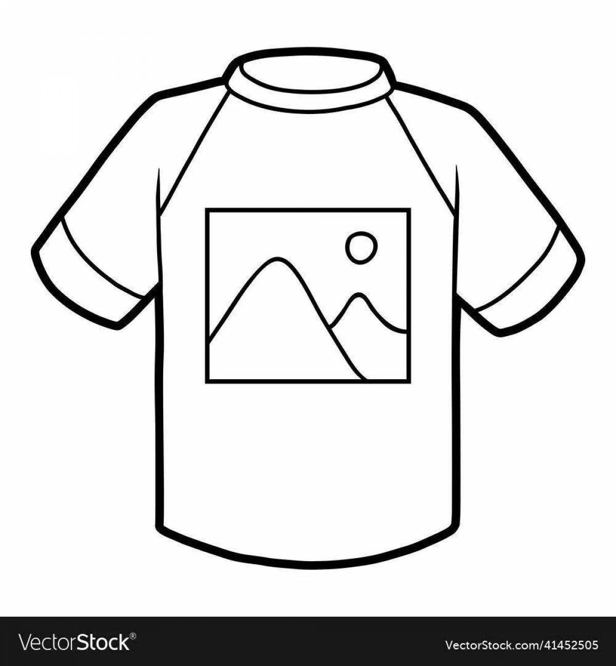 Colouring bright t-shirt for a boy
