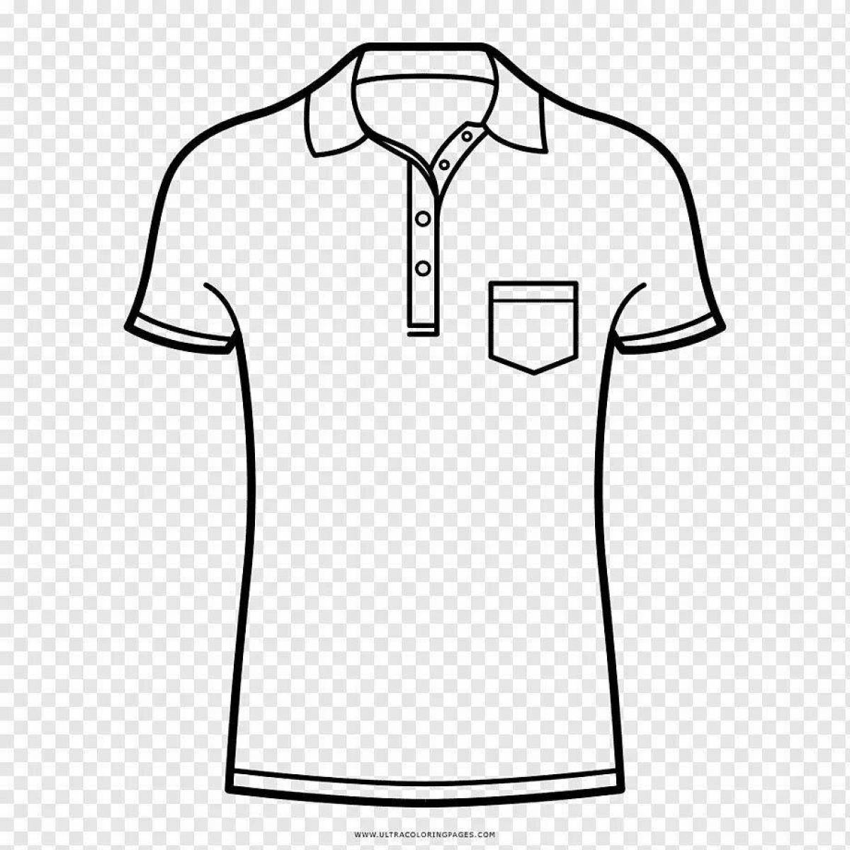 Coloring t-shirt lively boy