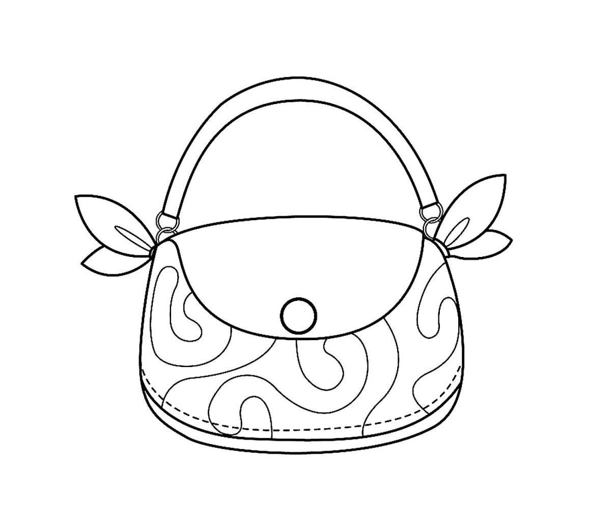Adorable accessories for girls coloring book