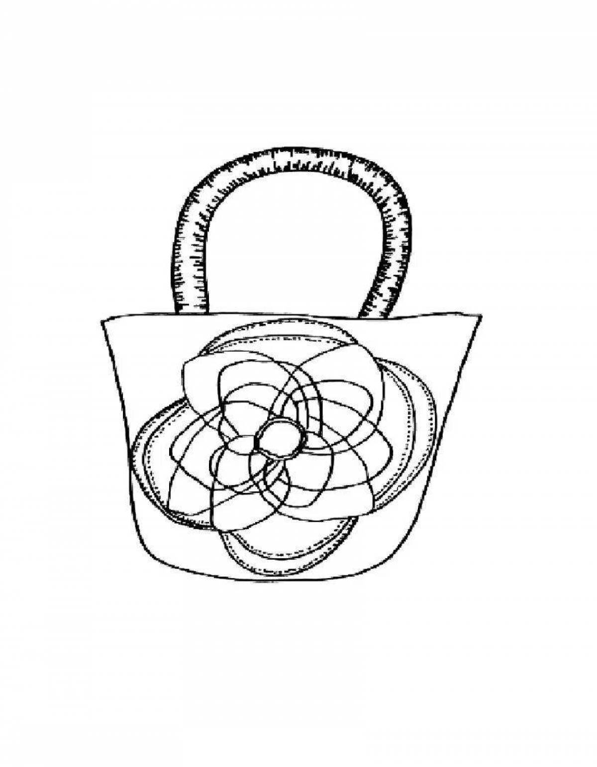Coloring page amazing accessories for girls