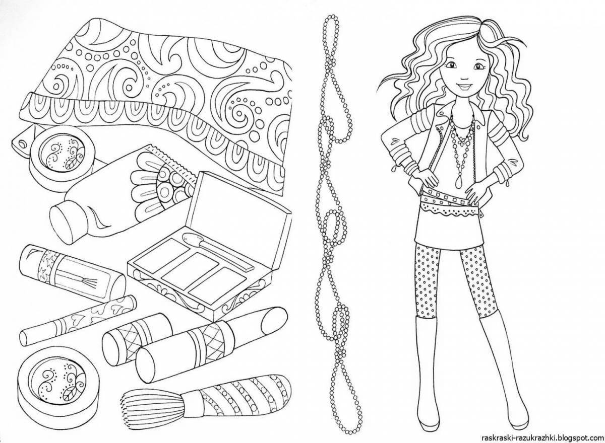 Colouring accessories for colorful girls