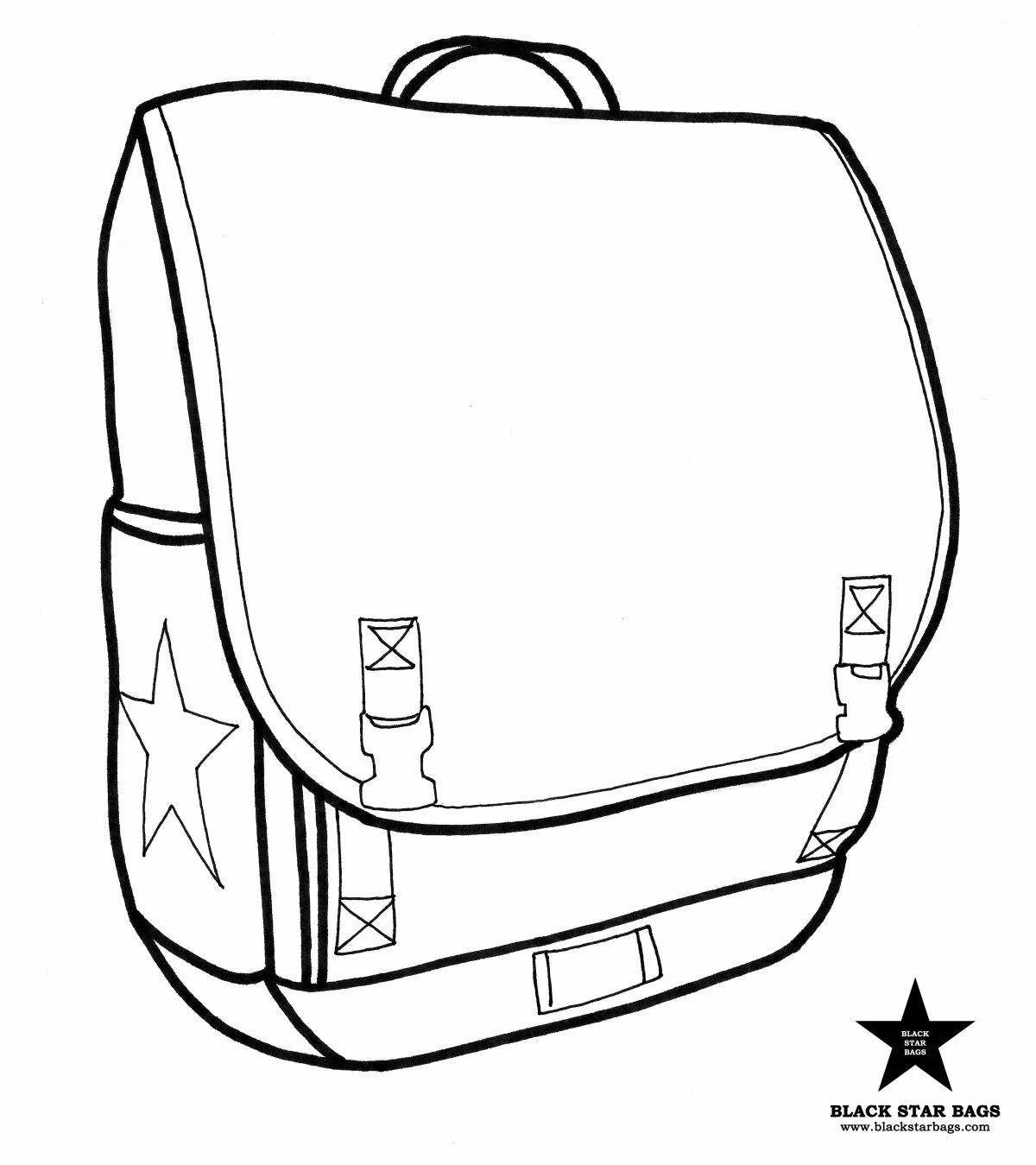 Toka incredible backpack coloring page