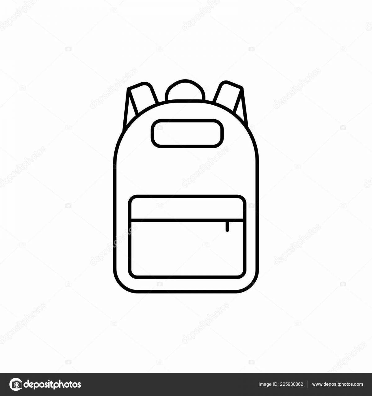 Coloring backpack radiant toka