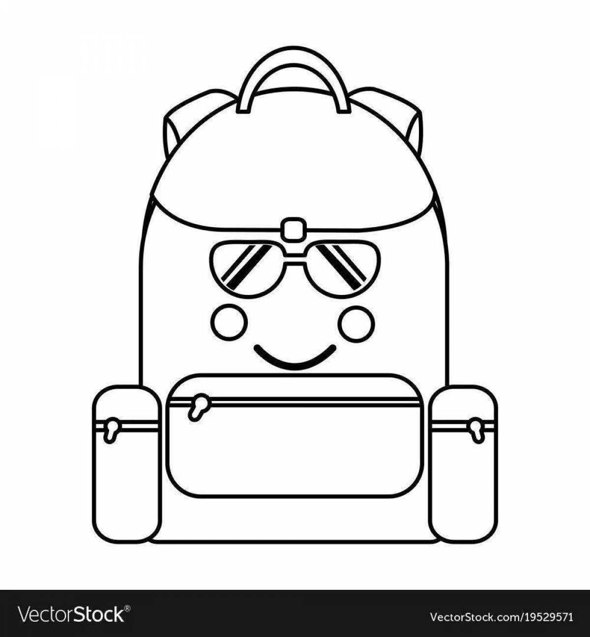 Toka shiny backpack coloring