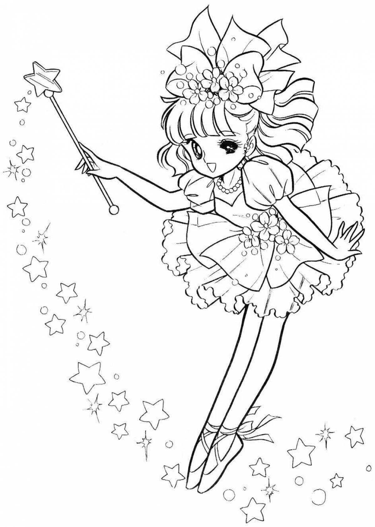 Fairy coloring pages for girls