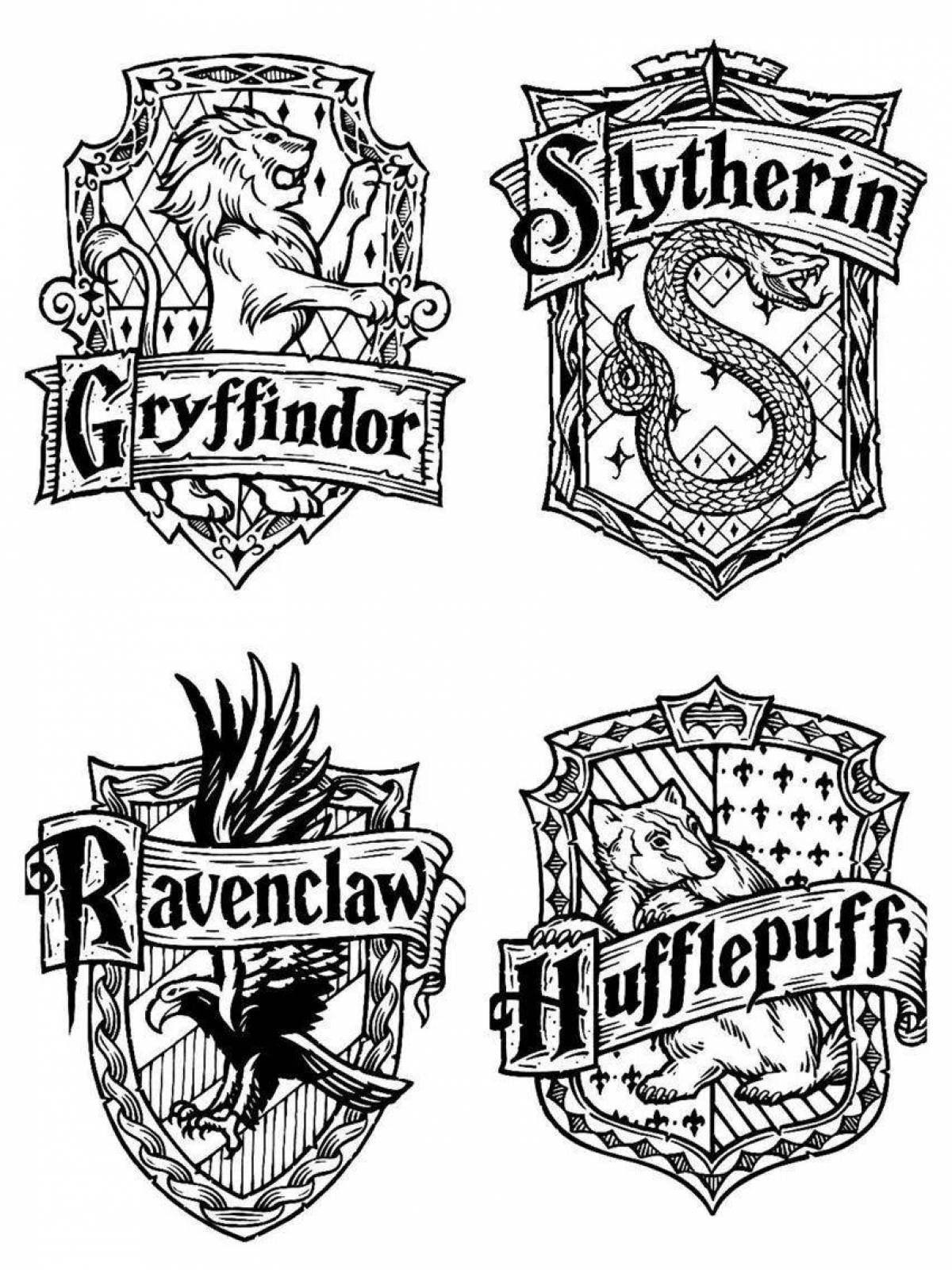 Unique stickers for harry potter coloring book