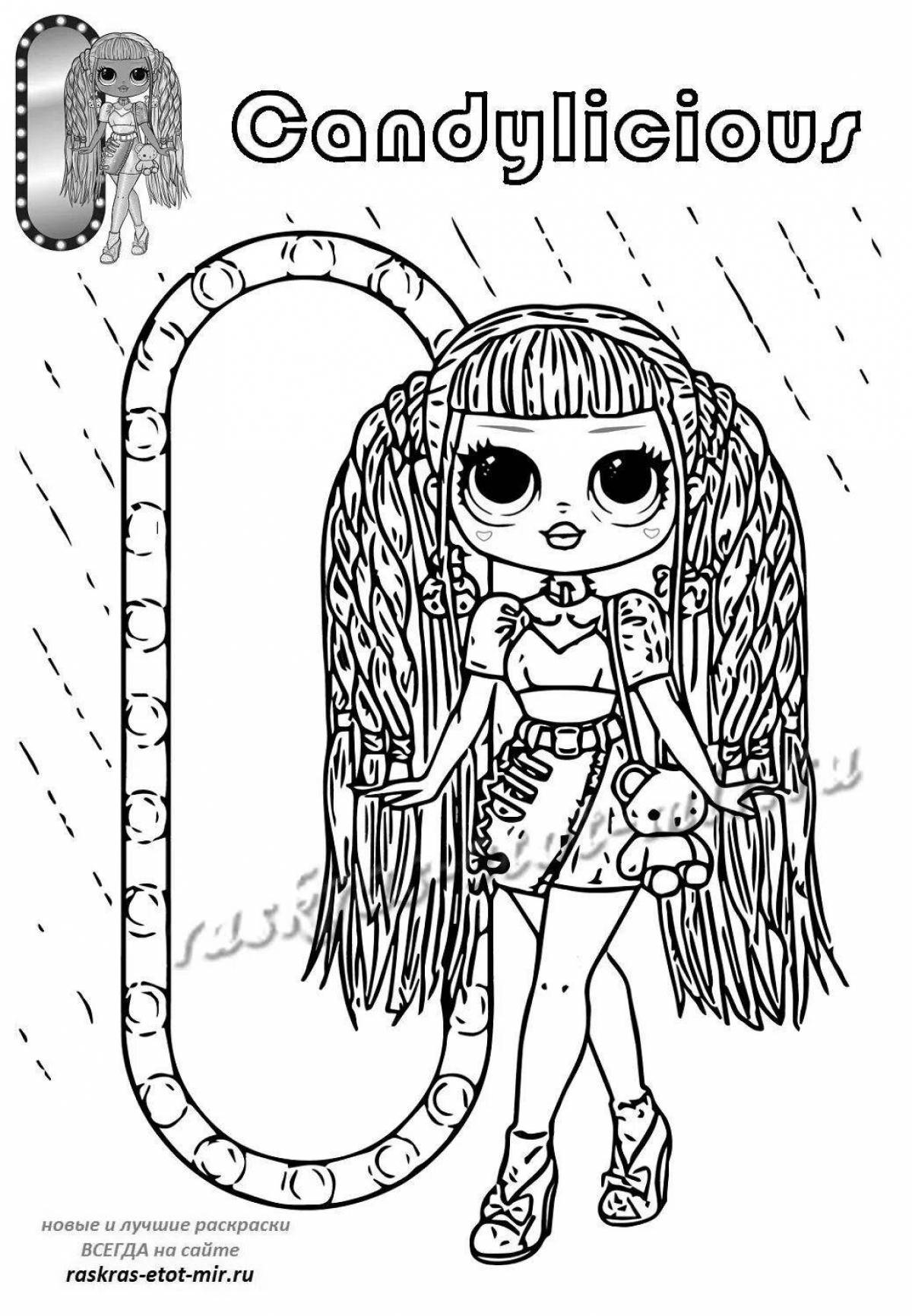 Joyful coloring lol omg dolls