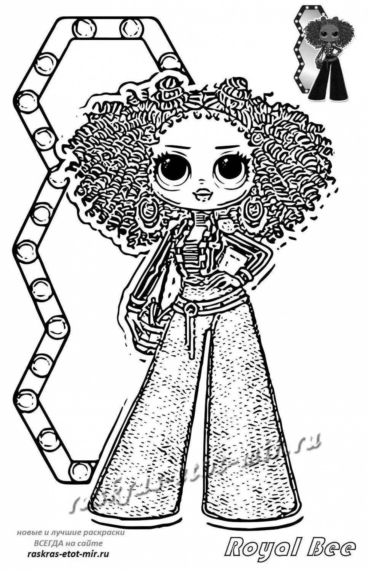 Cute coloring lol omg dolls