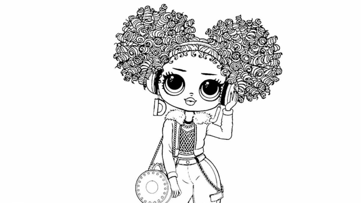 Radiant coloring page lol omg dolls