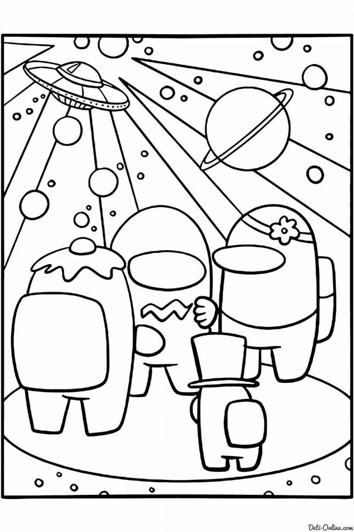 Gorgeous fnf among us coloring book