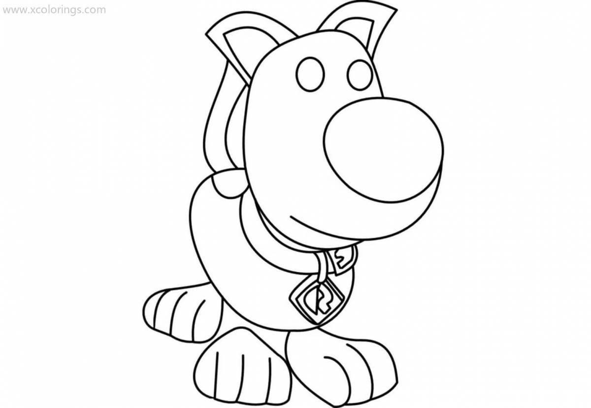 Colouring funny cow