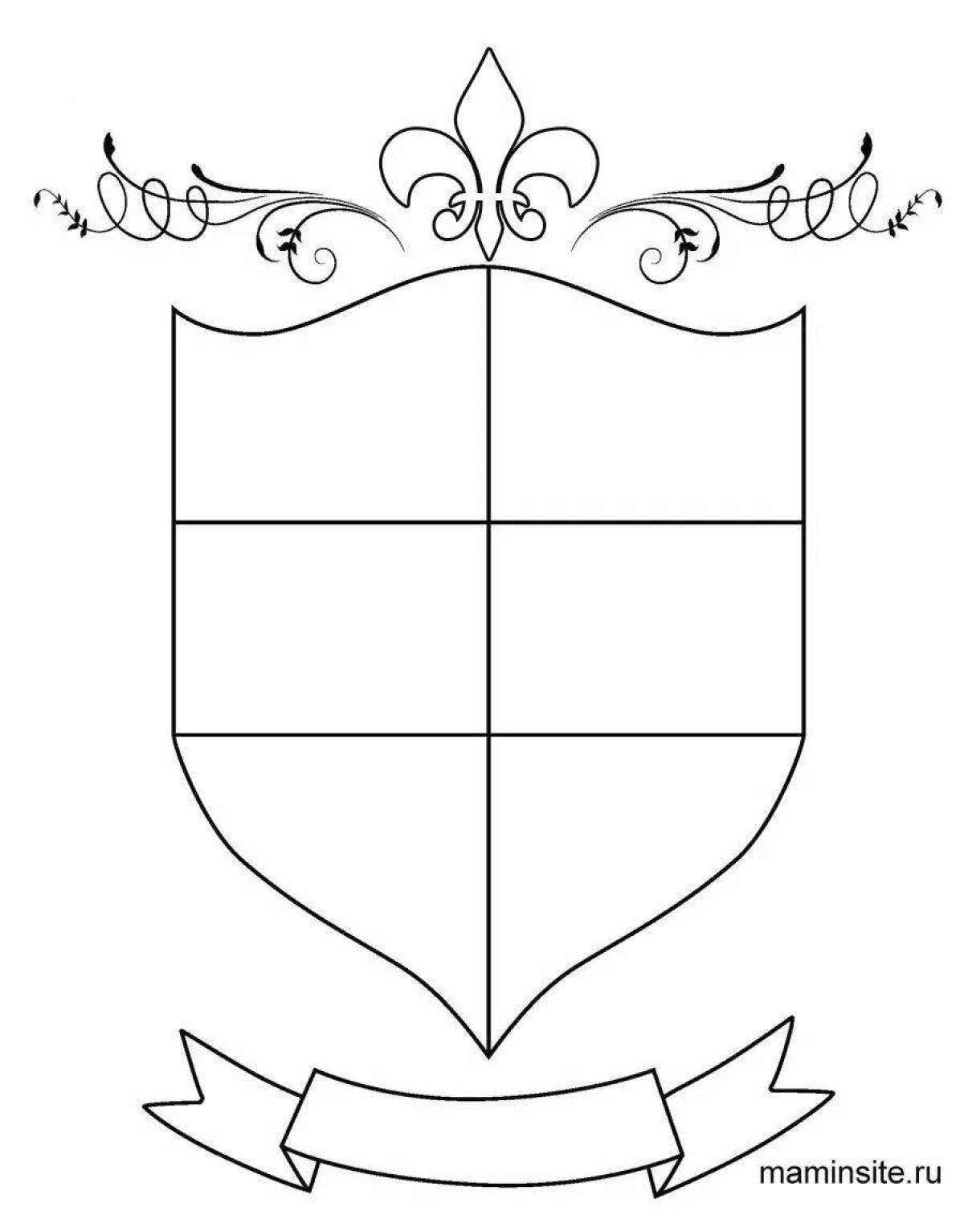 Great coloring coat of arms of my family