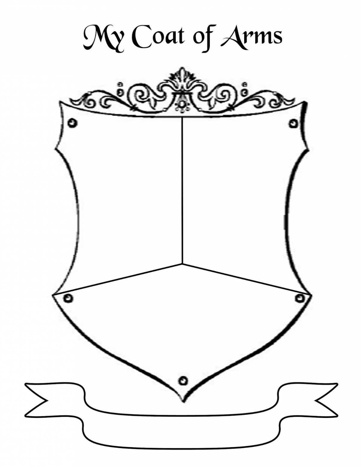 Generous coloring coat of arms of my family