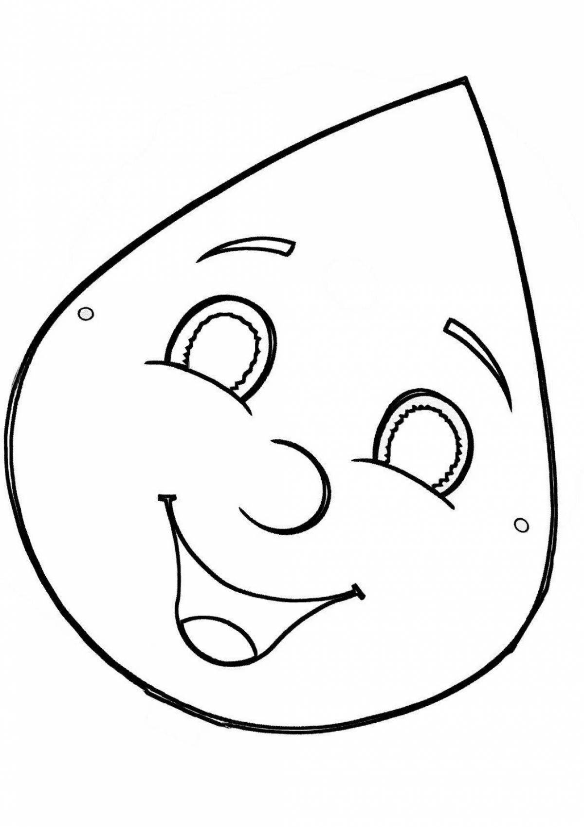 Splendid drop coloring book for kids