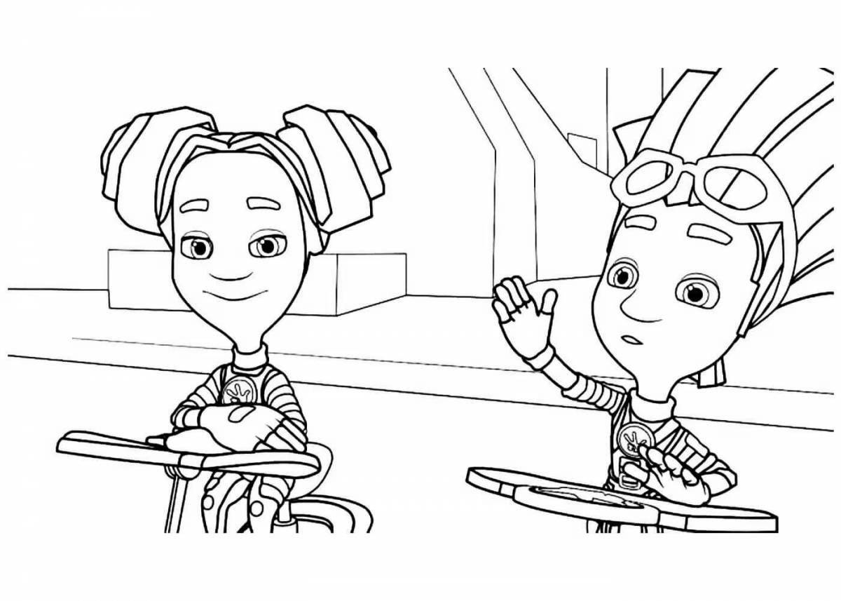 Brave fixie coloring pages all heroes