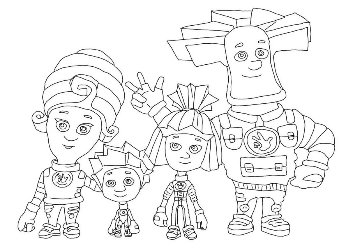 Luminous fixies coloring pages all heroes