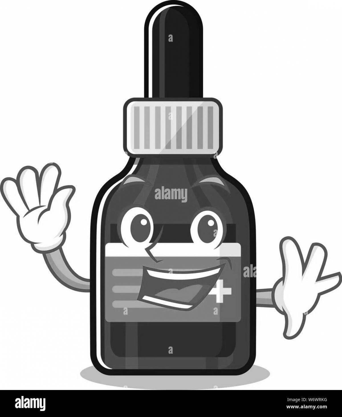 Bright iodine coloring for the little ones