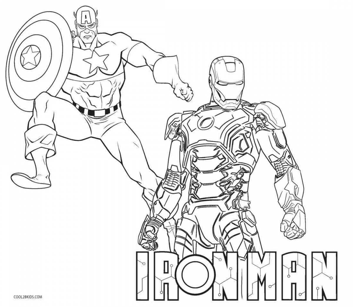 Amazing Hulk and Thor coloring book