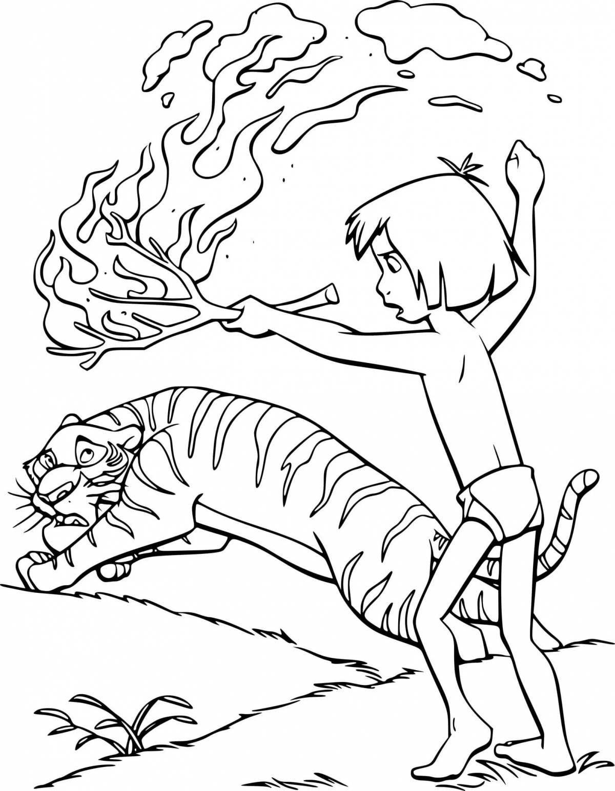 Mowgli's fun coloring book