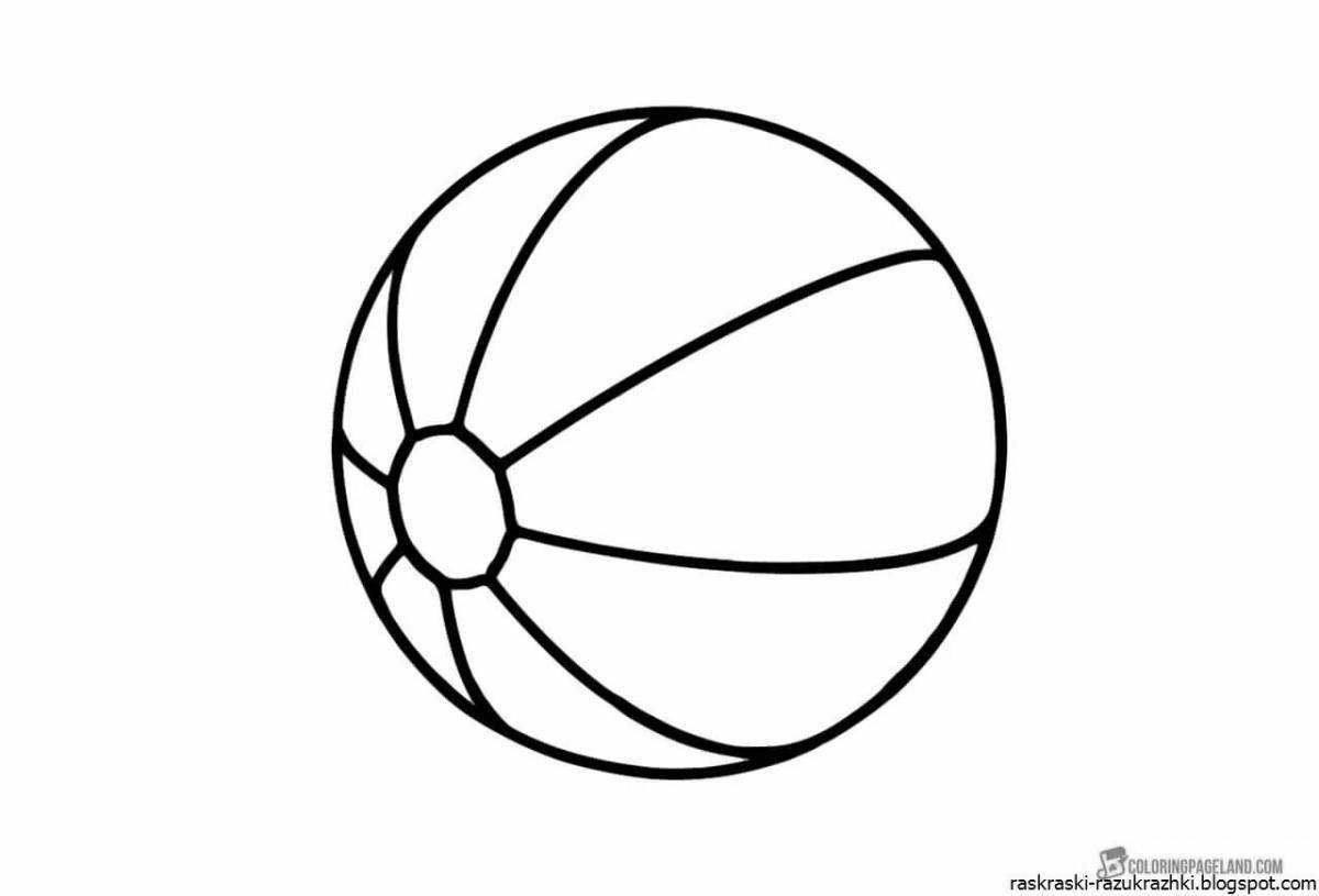 Awesome coloring pages with balls for kids