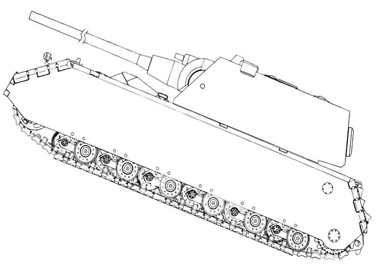 Colorful coloring of the ISU 152 tank