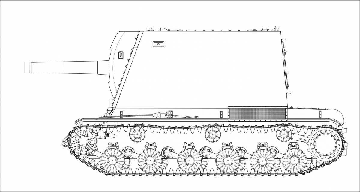 Ослепительная раскраска танк ису 152