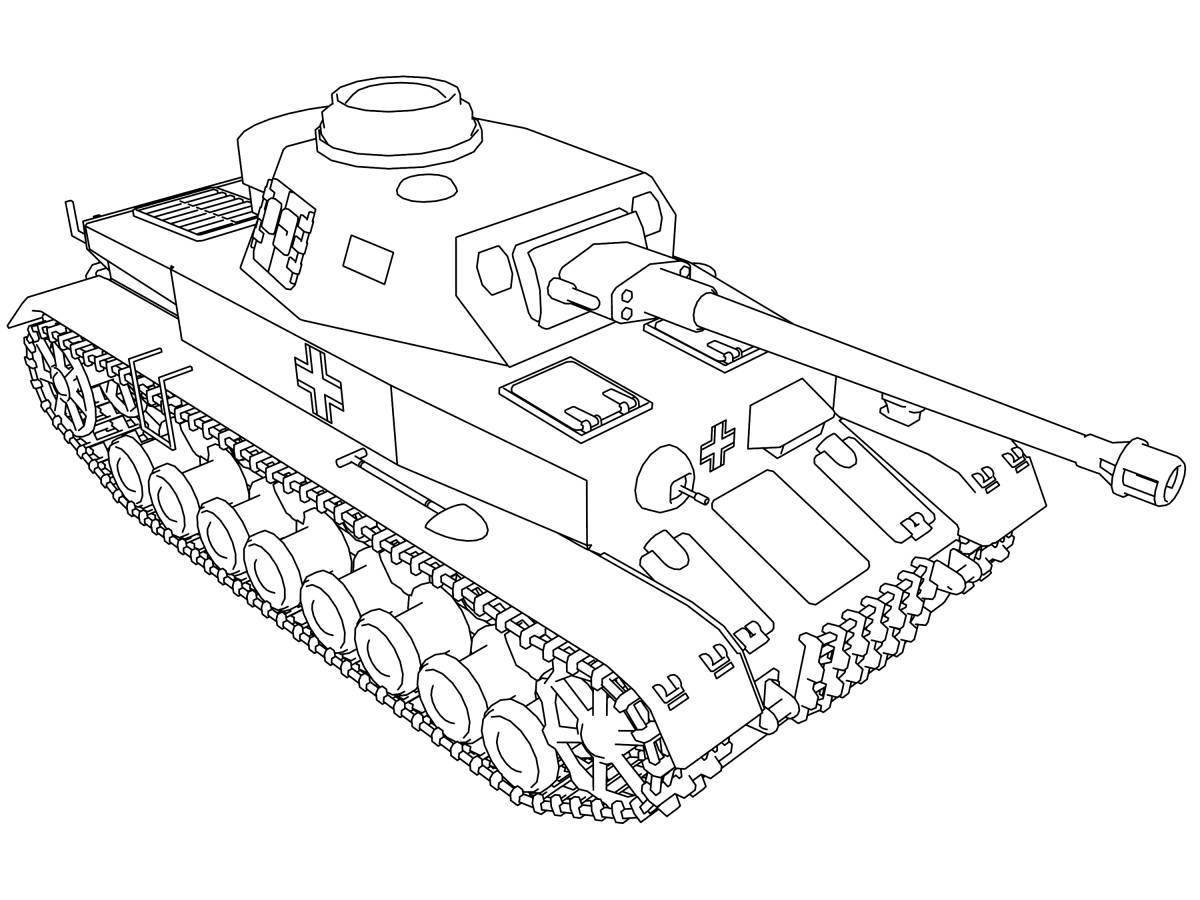 Очаровательная раскраска танк ису 152