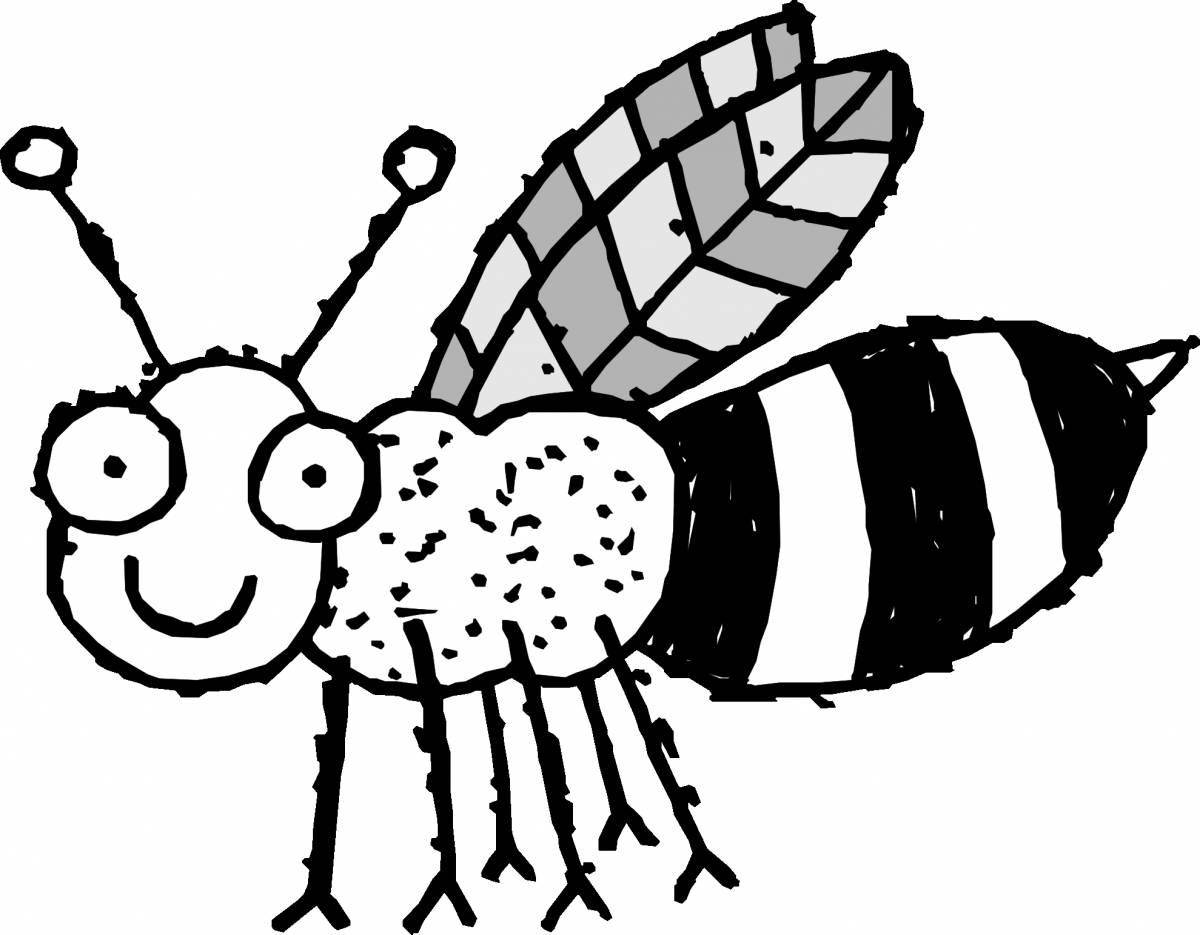 Вдохновляющая раскраска minecraft bee