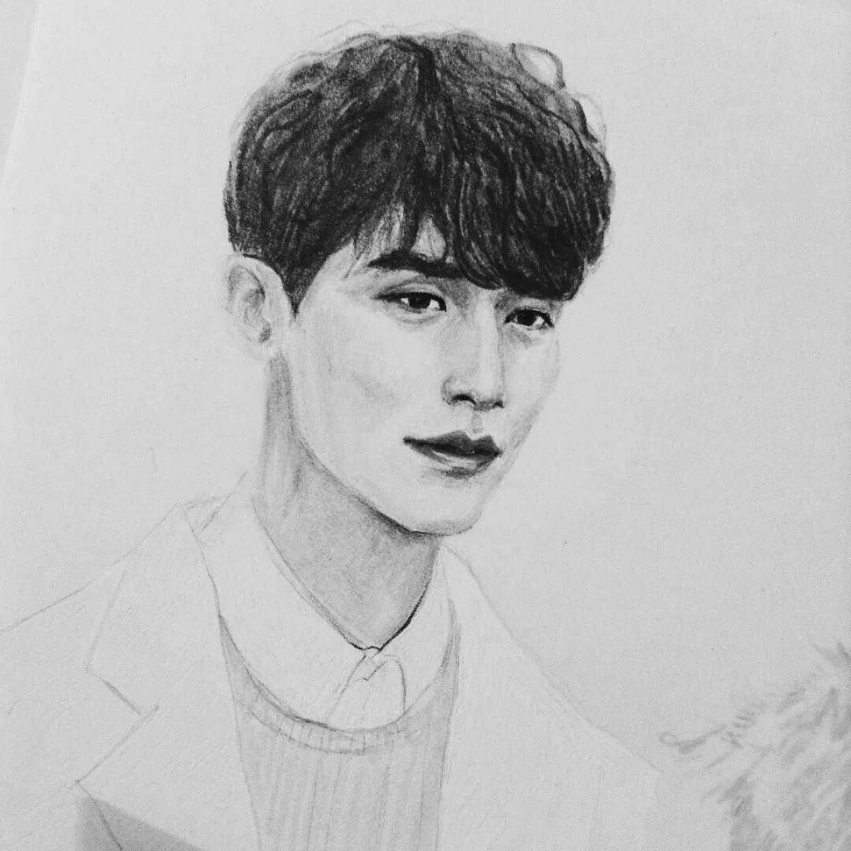 Coloring book gorgeous Lee Dong Wook